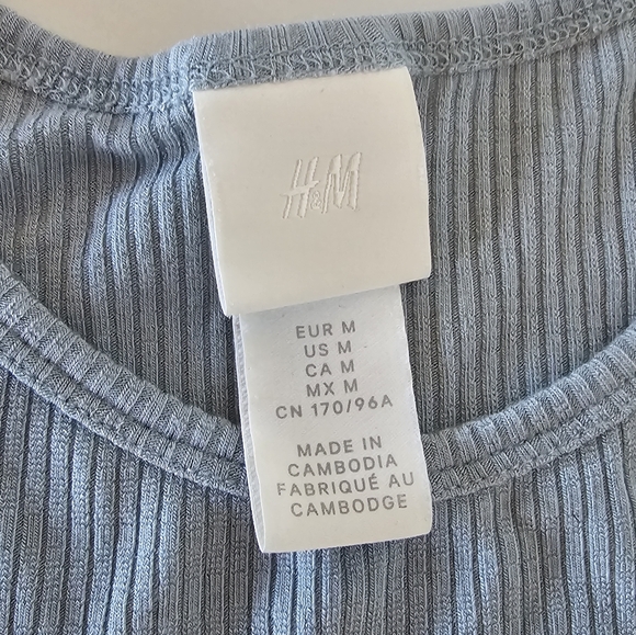 H&M blue tank size M - Picture 2 of 2